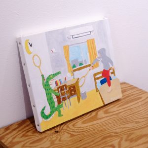 スミタマサタカ「ワニとバドミントン」